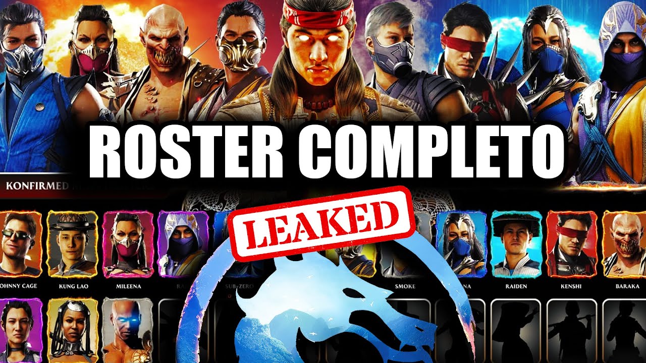 MORTAL KOMBAT 1 LISTA OFICIAL COM TODOS 25 PERSONAGENS JOGÁVEIS