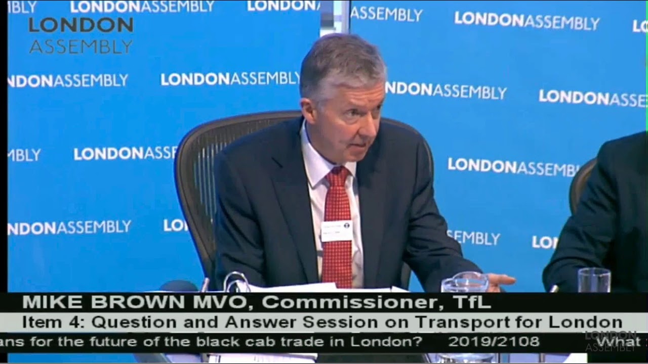 Kurten questions the mayor on the future of London's taxi trade