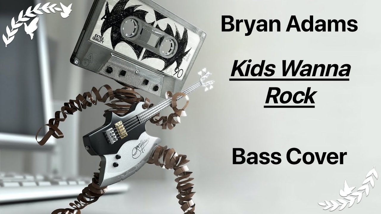 Bryan Adams - Kids Wanna Rock (Bass Cover + TAB (In description))