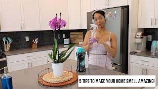 5 TIPS TO MAKE YOUR HOME SMELL AMAZING // Jessica Tull cleaning Resimi