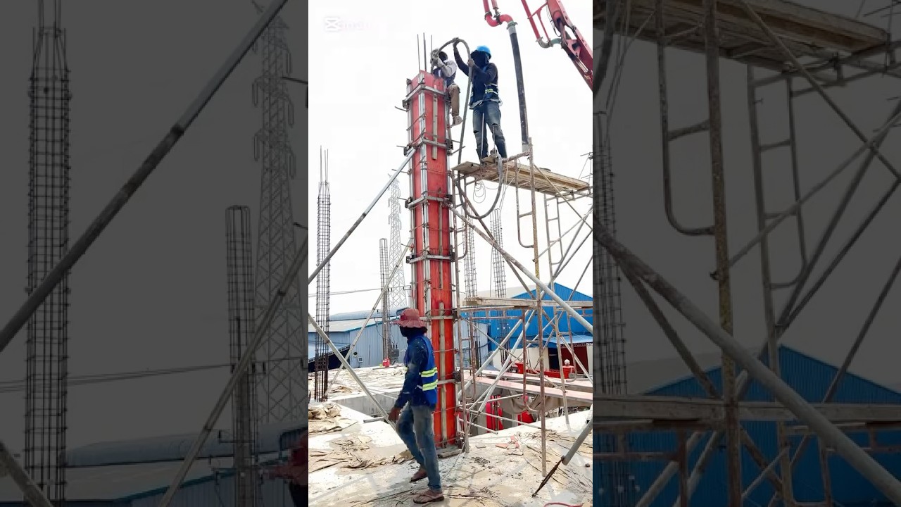 Column Work Process Column work process #construction #column #viralshorts #foryou - YouTube