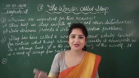 CLASS VI ENGLISH 08-12-2021 BY MS SHWETA SHUKLA