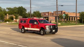 Grapevine Fire Department: Battalion 1 Responding to 2 Alarm Fire!