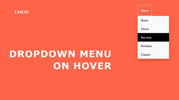 Dropdown Menu On Hover | Hover Dropdown  Menu CSS