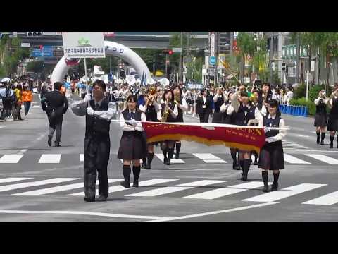20190505 銀座 柳まつりパレード 大西学園中学高等学校吹奏楽部