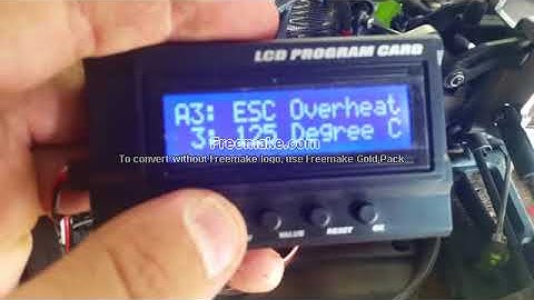 X-Car Beast ESC LCD programming card, Failure?
