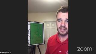 Coaches Training Room Live Mondays with Coach Mark Passing Patterns of Play During Training