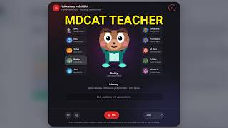 Meet MIRA: Your Personal AI Tutor for MDCAT | MdSkool Syllabus Health Live Demo screenshot 2