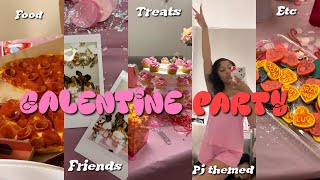 GALENTINE PARTY VLOG + PREP| shopping, decorating, girls night, games, cookie making etc