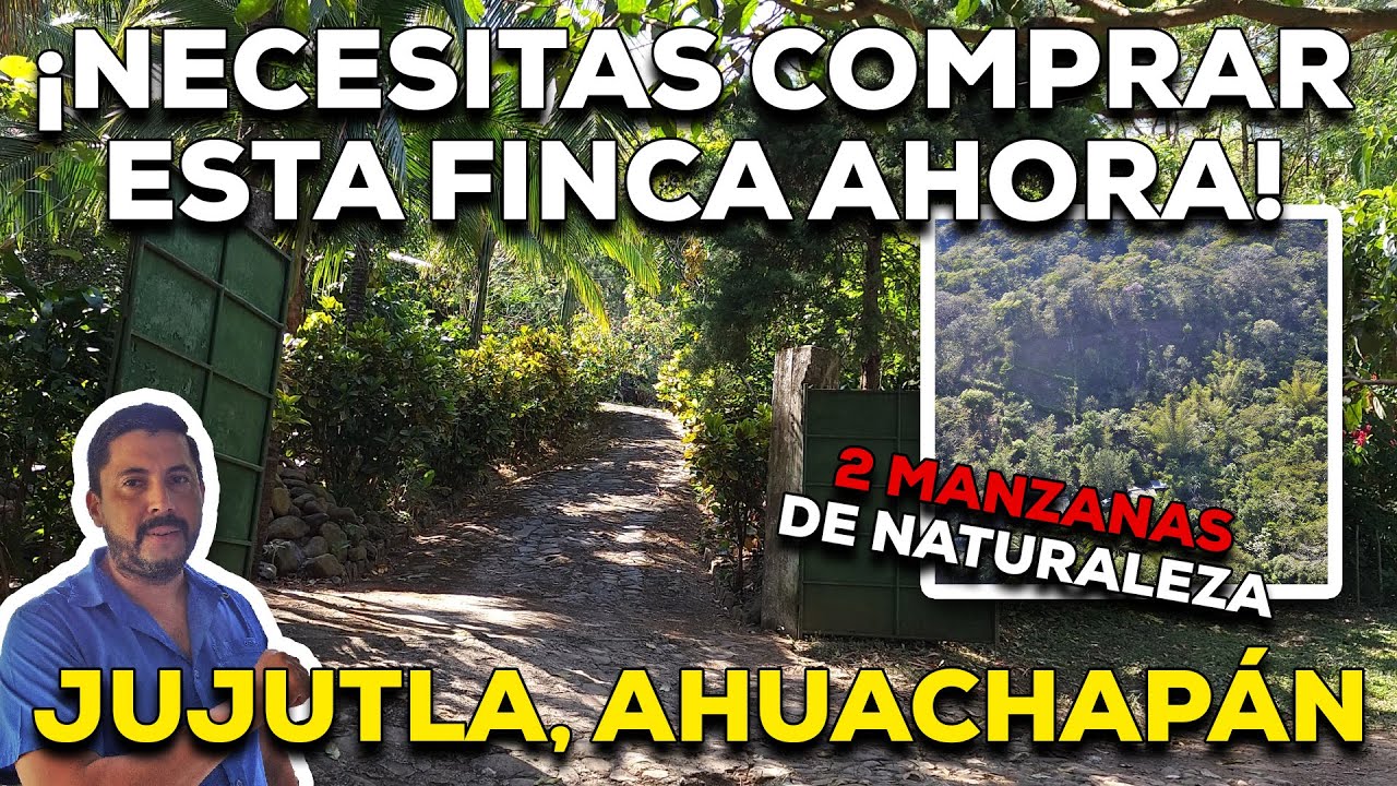 FINCA con RIO en VENTA EN JUJUTLA AHUACHAPAN EN EL SALVADOR $145,000