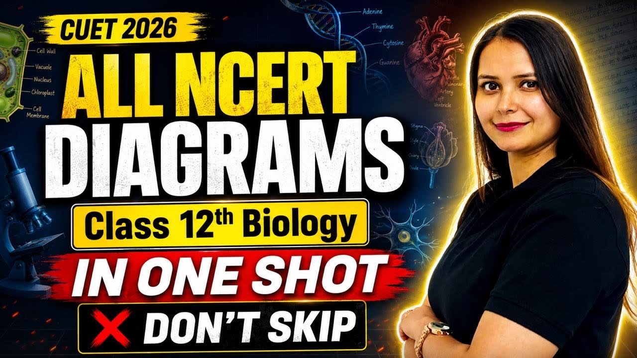 CUET 2026 Biology All NCERT Diagrams Class 12 | One Shot Revision ...