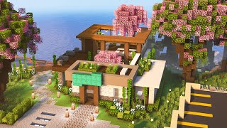 Minecraft: SPA CENTER & ZEN GARDEN Tutorial | Minecraft City Build