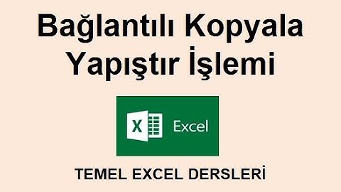 1 Dakikada Excel - Bağlantılı Kopyala Yapıştır İşlemi #exceldersleri #excelöğren #excelkursu