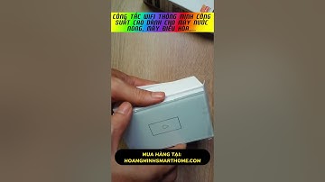 Công tắc thông minh wifi Tuya công suất cao dùng cho máy nước nóng, máy điều hòa