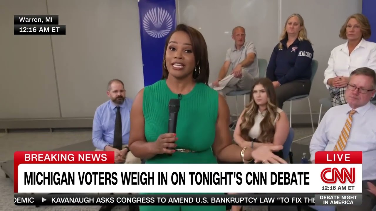 2024 CNN 1st Presidential Debate undecided voter panel