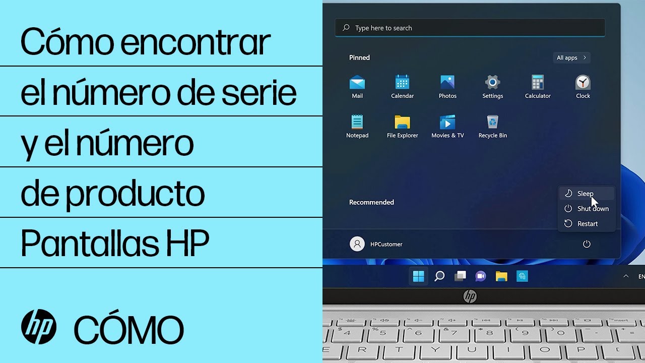 Cómo encontrar el número de serie o el número de producto de su pantalla HP HP Support YouTube Cómo encontrar el número de serie o el número de producto de su pantalla HP HP Support YouTube