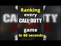 Ranking CoD Zombies Games From Worst to Best in 60 seconds