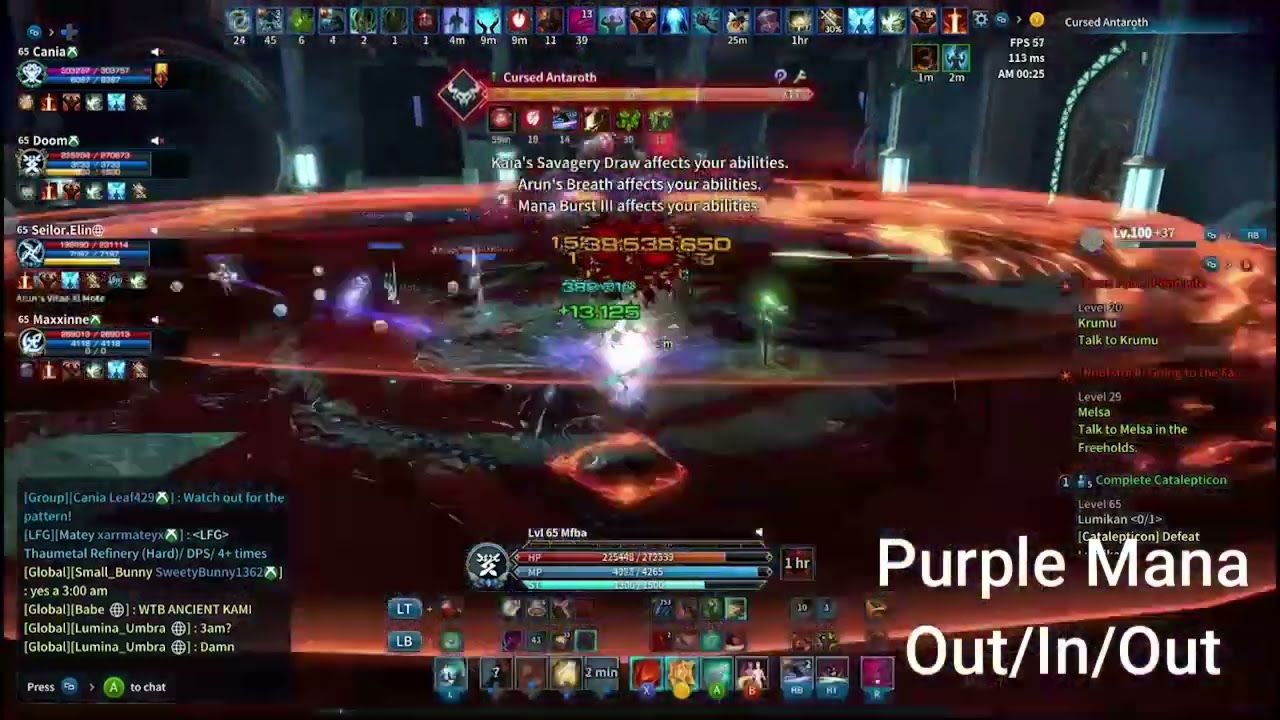 Tera Console: Cursed Antaroth's Abyss (Purple Mana, Out/In/Out)