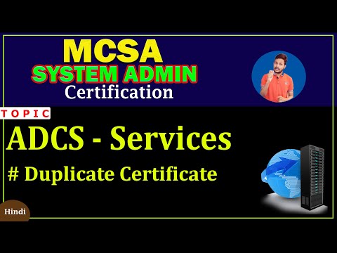 70- Create and Manage duplicate certificate service in Hindi | Certificate authority