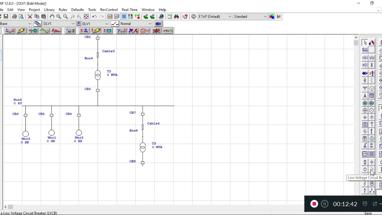 Tutorial Membuat Single Line Diagram menggunakan Software ETAP 12.6.0 ...
