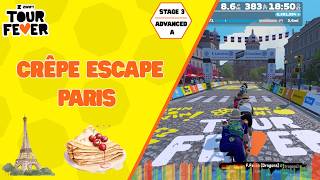 Zwift Tour Fever Stage 3 | Crepe Escape Race (A Category) screenshot 2