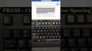 Change Line Spacing in MS Word #shorts