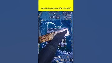 DeSoldering Jio Phone BGA 153 eMMC #solderingtips #Bga153 #DeSoldering #shorts