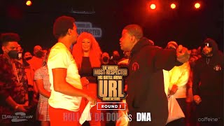 DNA VS HOLLOW DA DON GETS UGLY - VOTES INSIDE - SMACK/URL RESOLUTION 2