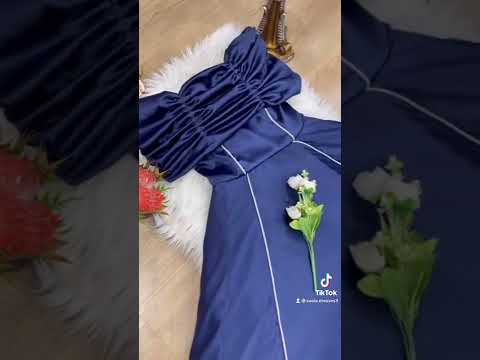 فستان سهرة طويل كحلي