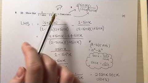 IGCSE Add Math (0606/22/O/N/18) question 8: trigonometry