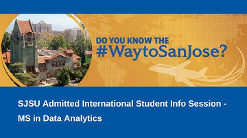 #WaytoSanJose Info Session - MS Data Analytics
