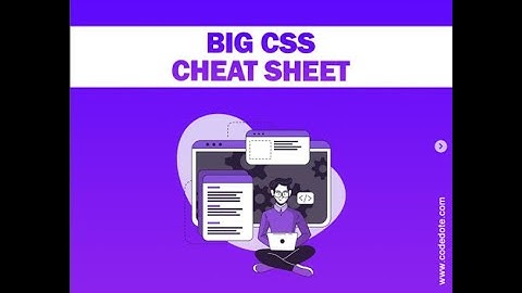 CSS cheat sheet
