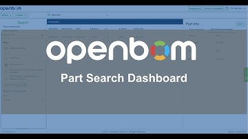 OpenBOM: Part Search Dashboard