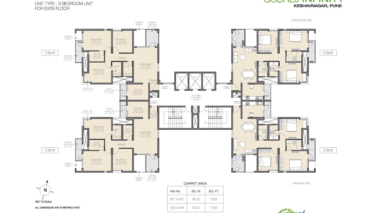 Godrej Infinity Keshavnagar Pune Floor Plans Signature T1