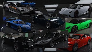 $ Billionaires Garage 2024 Updated 50 Car Garage Tour GTA Online