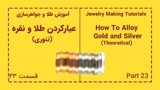 عیار کردن طلا و نقره (تئوری) در طلا و جواهر سازی | How To Alloy Gold and Silver (Theoretical)