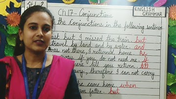 STD 2 GRAMMAR CHAPTER- 17 CONJUNCTIONS