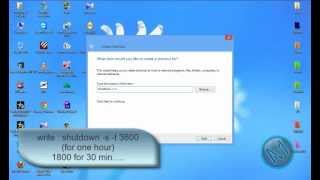 how to do an auto shutdown windows Vista, 7, 8, 8.1 and windows 10 HD [720p]