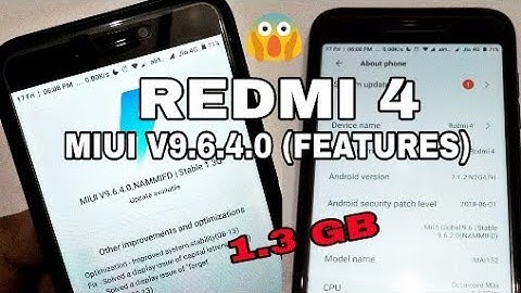 Redmi 4 - Miui 9.6.4.0 (New Features) New Update Available ! Fix