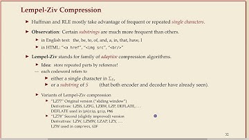 COMP526 (Spring 2022) 7-6 §7.6 Lempel-Ziv-Welch - encoding