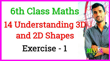Understanding 3D and 2D Shapes | Class – 6th Maths | Chapter – 14 | Exercise – 14.1 | Nivas Info