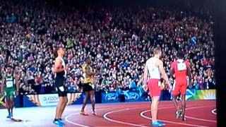 Usain Bolt Mens 4x100  Commonwealth Games 2014