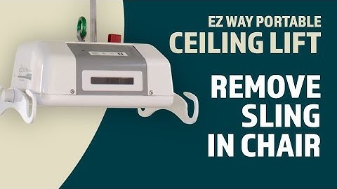 EZ Way Portable Ceiling Lift Usage: Removing the Sling in a Chair