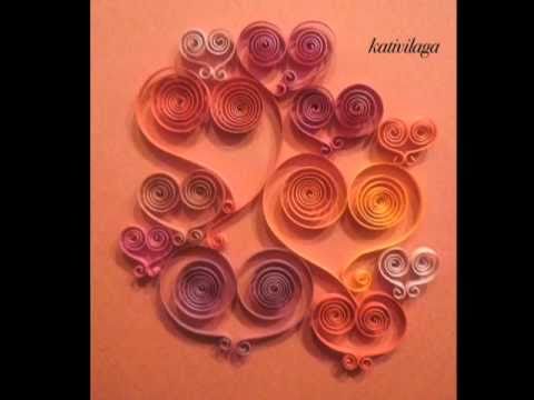 Quilling – Cartes de Saint Valentin avec coeurs en papiers roulés