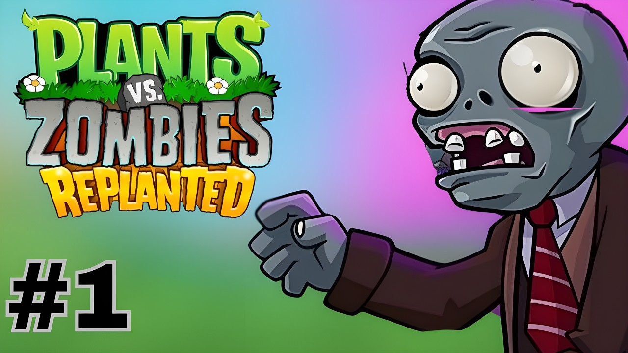 Plants vs. Zombies: Replanted Gameplay — No Commentary Playthrough (Part 1)