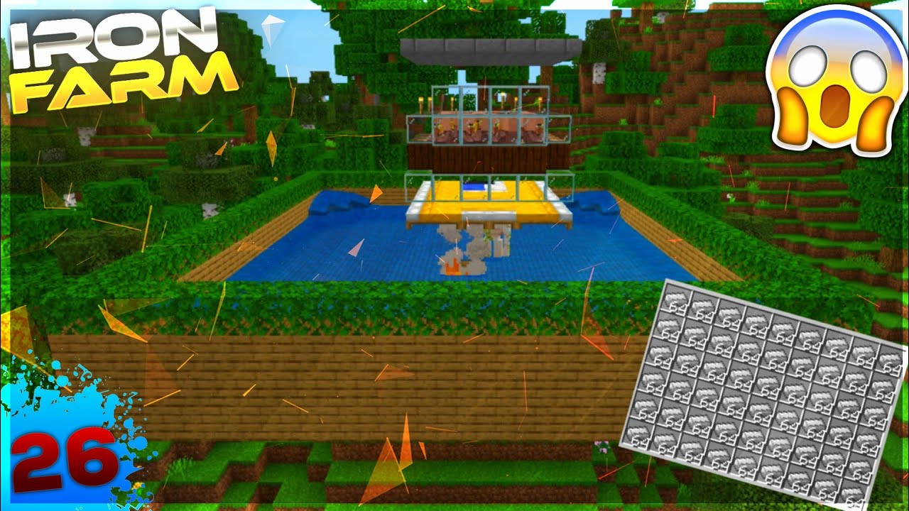 I MADE FULLY AUTOMATIC IRON FARM😱😱 UNLIMITED IRON FARM MINECRAFT