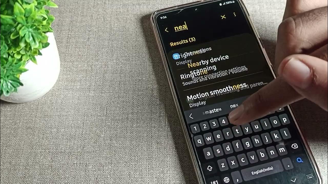 Nearby device scanning galaxy A51, how to on nearby device scanning