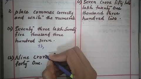 Class VI Mathematics chapter 1 - Knowing our numbers  (part 2)