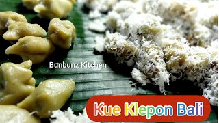 RESEP KLEPON KHAS BALI, LEGIT DENGAN GULA AREN PECAH DI MULUT