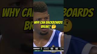 Why Can Backboards Break? 🤔 #shorts #sports #basketball #nba